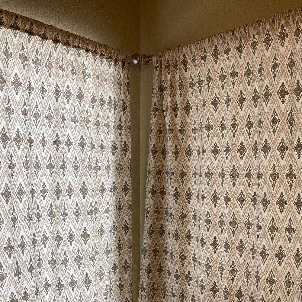 Ikat Print Curtains